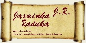 Jasminka Raduka vizit kartica